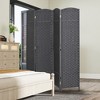 HOMCOM Room Divider, Folding Privacy Screen, 5.6' Tall Freestanding Partition for Home Office, Bedroom - 2 of 4