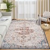 Vintage Area Rug Distressed Floral Print Carpet Runner Rug Washable Rug Stain Resistant Runner Rug with Non-Slip Backing - 2 of 4