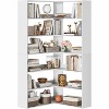 Jojoka 6-Tier Tall Corner Bookcase with Baffles, L-Shaped Modern Industrial Display Bookshelf - 3 of 4