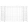 vidaXL Gabion Planter Silver Steel wire 102.4 x 15.7 x 15.7 in - 3 of 4
