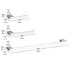 Elegant Lighting Sofia 3-Piece Bathroom Hardware Set in Chrome - 2 of 4