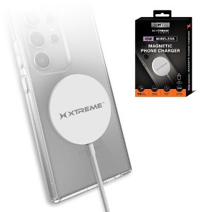 Xtreme Magnetic 15W Wireless Phone Charger, 3.2 Foot Cable, USB C, Fast Wireless Charging Pad, for MagSafe Wireless Charging Pad - 1 of 4