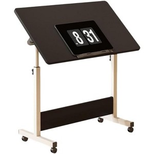 Small Standing Desk,Adjustable Height Desktop,Foldable Stand Up Desk with Wheels Mobile Computer Table,Sit Stand up Desk,for Small Spaces and Offices - 1 of 3
