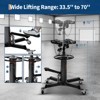 Hydraulic Transmission Jack, 1322 LB Capacity, High Lift Transmission Lift with Dual Plungers, 360° Rotation, 30° Tilting Saddle for Home Garage - 2 of 4