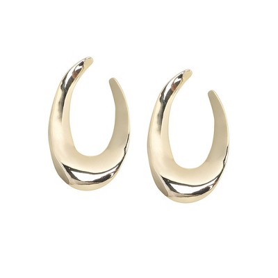 SOHI Women's California Gold Casual Hoop Earrings