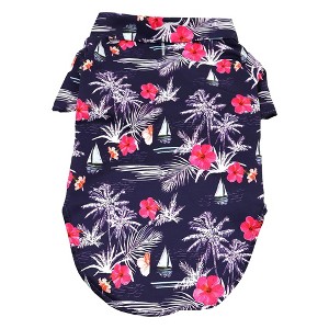 Doggie Design Hawaiian Camp Shirt - Moonlight Sails - 1 of 3
