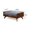 SEVOBAL Pet Beds Solid Wood Dog Sofa with Water-Resistant Cushion, Mid-Century Modern Elevated Dog Bed for Indoor, Gray, 33.25"*21"*9.5" - 2 of 4
