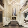 23.03" Faux Leather High-Back Accent Chair with Soft Padded Seat, Birch Wooden Legs and High-Density Foam - 4 of 4