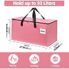 Extra Large Moving Bags with Zipper - Heavy Duty Tote for Packing Clothes, Durable Storage Bin Organizer, Multipack Set - 2 of 4