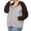 Women's Raglan Sleeved Hoodie - ZENANA - 3 of 4