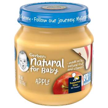 Gerber 1st Food Natural Glass Apple Baby Meals - 4oz