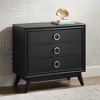 Crestview Collection Oslo 32"W Black 3-Drawer Accent Chest - image 2 of 4