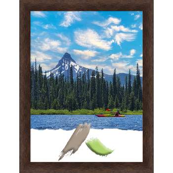 18"x24" Opening Size Narrow Wood Picture Frame Art Warm Walnut - Amanti Art