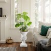 Wooakway 20" H Outdoor Urn Planters Decor Garden Pots Indoor Urn Filters White - 3 of 4
