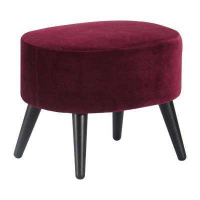 Elegant Black Velvet Barrel Accent Chair with Ottoman