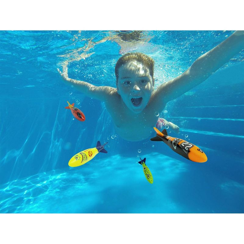 Poolmaster Torpedo Gliders Diving Toy Swimming Pool for Underwater Play - 4pk, 4 of 16