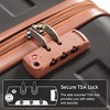 Whisen 4-Piece ABS Luggage Set, Suitcases with 3 Different Sizes and Travel Bag, TSA Lock and Spinner Wheels - 4 of 4
