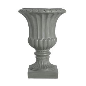 Gulches 110 Qt Gray Magnesium Oxide Urn Planter Indoor Outdoor (18x18x26 in) 1-Pack - 1 of 4