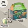Blue Panda 24 Pack Dinosaur Party Favor Boxes with Handle and Stickers for Kids' Dino Birthday Supplies (6.2 x 3.6 x 3.5 in) - 3 of 4