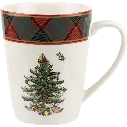 Christmas Tree Mugs Set of 4