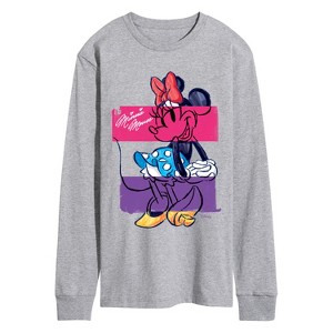 Men's - Disney - Minnie Sketch Long Sleeve Graphic T-Shirt - 1 of 3
