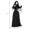 SEVOBAL Party Decorations and Accessories 67" Animated Scary Ghost Bride Halloween Prop with Sound for Haunted House, Black, 47.25"*7.1"*66.9" - 3 of 4