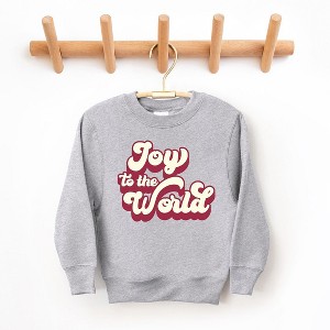 The Juniper Shop Retro Joy To The World Toddler Graphic Sweatshirt - 1 of 2