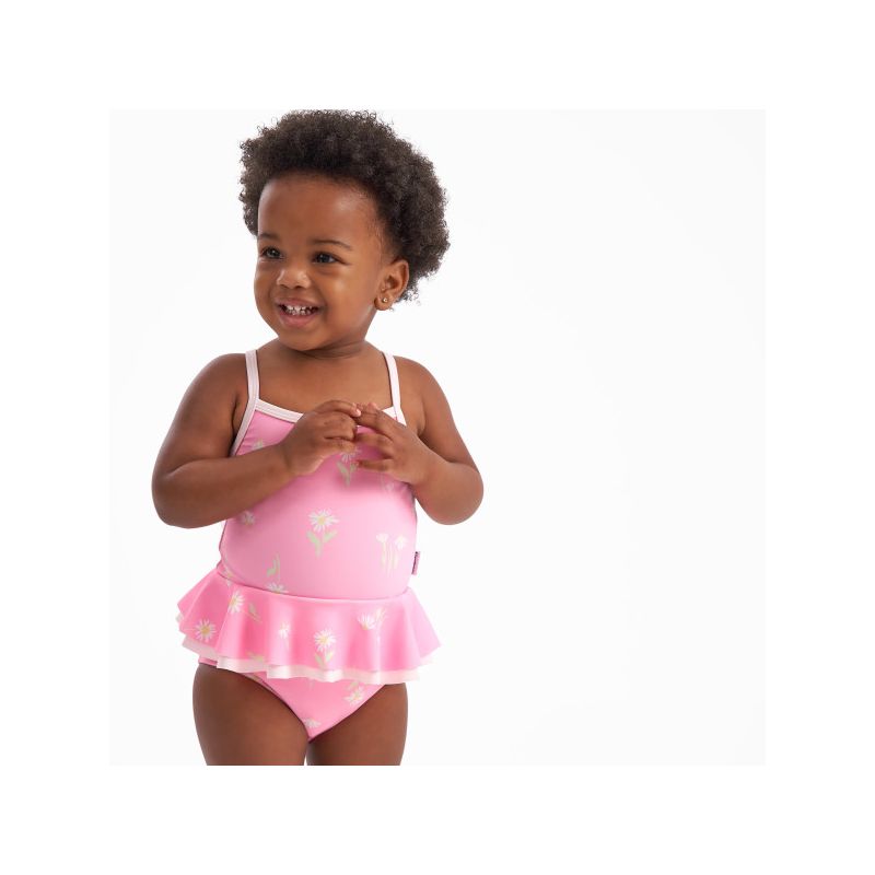 Gerber Baby Girls' One-Piece Swimsuit, 5 of 6