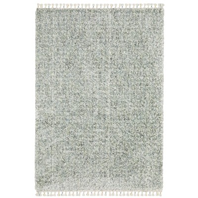 Oriental Weavers Axis AX02A Light Blue/Ivory Indoor Area Rug - 3'10" x 5'5"