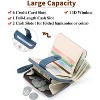 Small Wallet for Women Leather,RFID Blocking Bifold Zipper Pocket Credit Card Holder Purse Wallets with ID Window - 2 of 4
