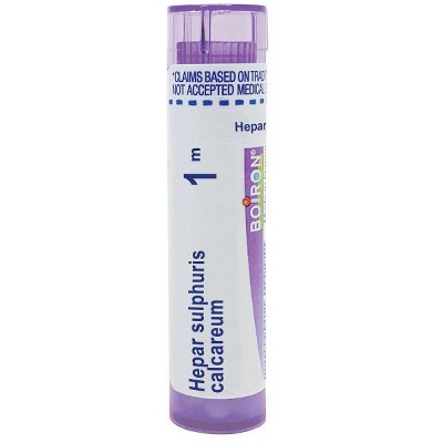 Hepar Sulphuris Calcareum 1M by Boiron Homeopathic Single Medicine For Cough, Cold & Flu  -  80 Pellet