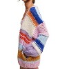 Women's Hand Knit Multi Striped Cardigan - Listicle - 2 of 3