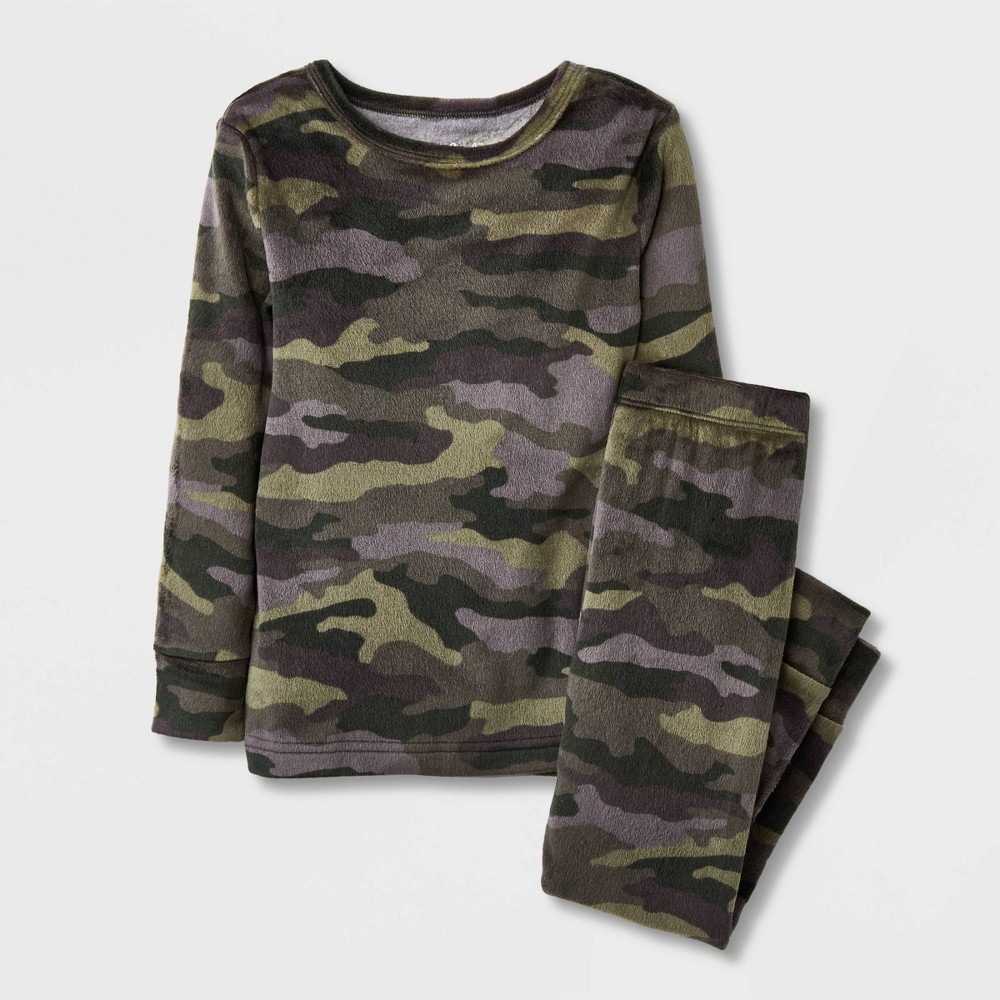Toddler 2pc Camouflage Pajama Set - Cat & Jack Gray 5T