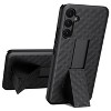 Nakedcellphone Case with Stand and Belt Clip Holster for Samsung Galaxy A54 - Black - 3 of 4