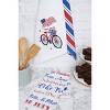 C&F Home Patriotic Bike 4th of July Embroidered Waffle Weave Kitchen Towel Dishtowel Decoration - 2 of 2