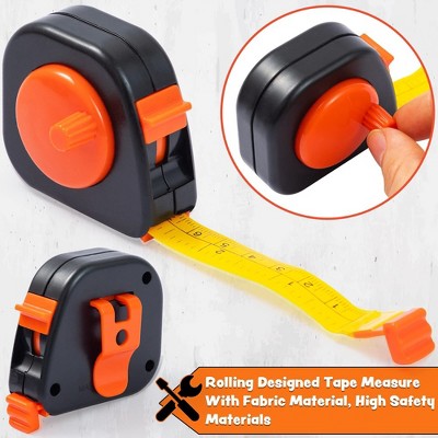 32-Piece Orange and Gray Kids Tool Set with Backpack