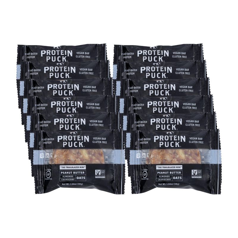 Protein Puck Mini Peanut Butter Almonds and Cranberry Protein Bar - 12 bars, 1.34 oz, 1 of 5