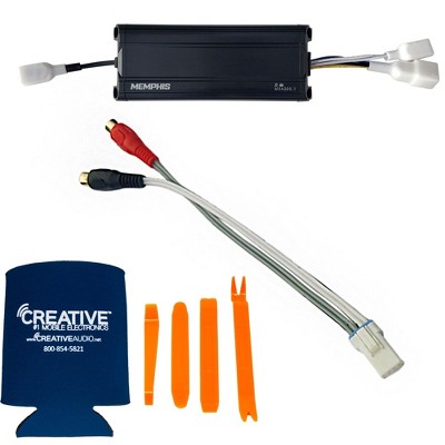 Memphis Audio POLRCA RCA output for Polaris Standard Head Unit & Memphis Audio MXA300.2 Powersports 2-Channel Amplifier