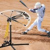 PLAYAPUT Baseball Softball Swing Trainer with 5 Power Bands, Auto-Reset Training Equipment, Height Adjustable (31-47 inches), Black and White - 3 of 4