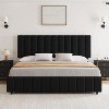 Upholstered Platform Bed Frame with 4 Storage Drawers, Adjustable Headboard, Wooden Slats Support - 2 of 4
