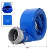Syemin Drip Irrigation 50Ft Heavy Duty Pool Backwash Hose, Reinforced Water Discharge Pump Hoses for Swimming Drain Pools, Blue, 3"*3"*3" - 3 of 4
