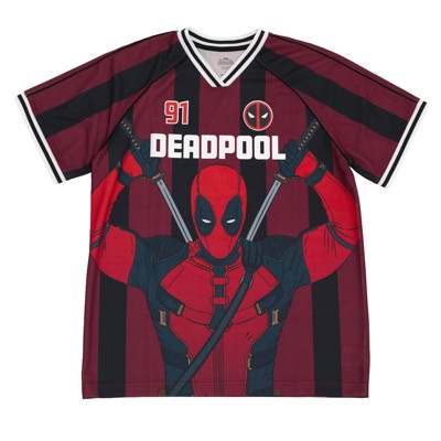 Marvel Mesh Soccer Jersey Athletic V-neck T-Shirt