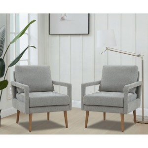 NicBex Accent Chair Modern Mid Century Armchair Comfy Chair with Armrest and Soft Cushion for Living Room, Bedroom, Home Office - 1 of 4