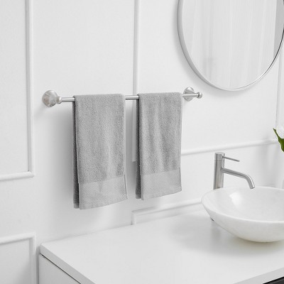 Brushed Nickel 24-Inch Wall Mounted Towel Bar