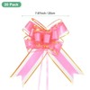 Unique Bargains Plastic Gold Edge Satin Gift Wrap Bows Pull Bows 20 Pcs - 3 of 4