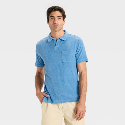 Men's Terry Cloth Polo Shirt - Goodfellow & Co™