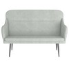 vidaXL Bench Light Gray 43.3 in.x29.9 in.x31.5 in. Velvet - 3 of 4
