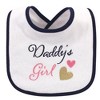 Hudson Baby Infant Girl Cotton Terry Drooler Bibs with Fiber Filling 12pk, Holiday Girl Sparkle, One Size - 4 of 4
