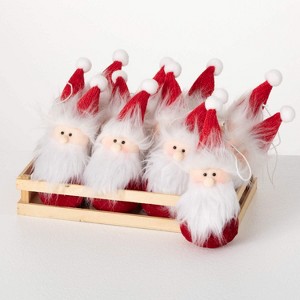 Santa Crate Ornament Multicolor 7.5"H  Set of 12 - 1 of 3