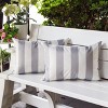 Kumasinova 14"x20" Weather Resistant Striped Pillows,Couch Pillows with Premium Polyester Fill,Decorative Pillows for Bed,Patio - 4 of 4